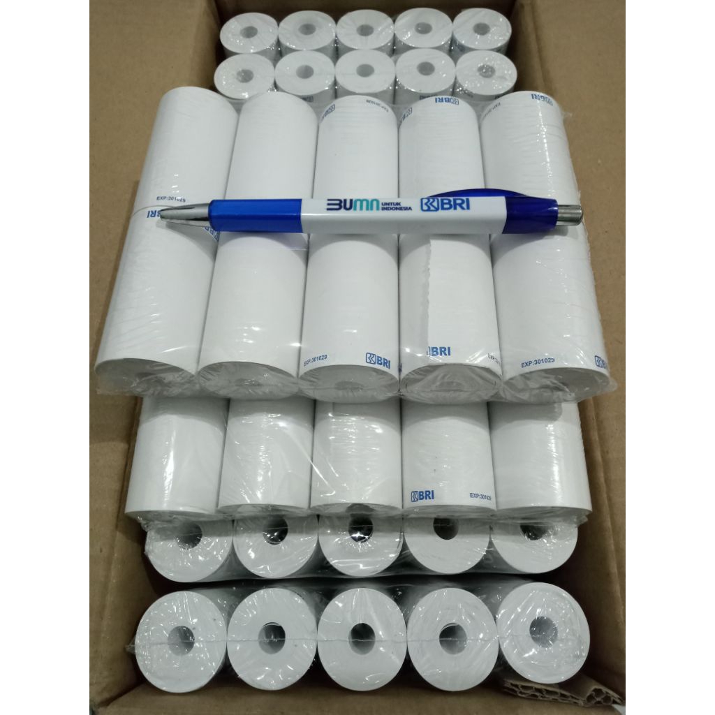 

Paket 1Dus kertas Thermal logo BRI 57X33 Goprint,