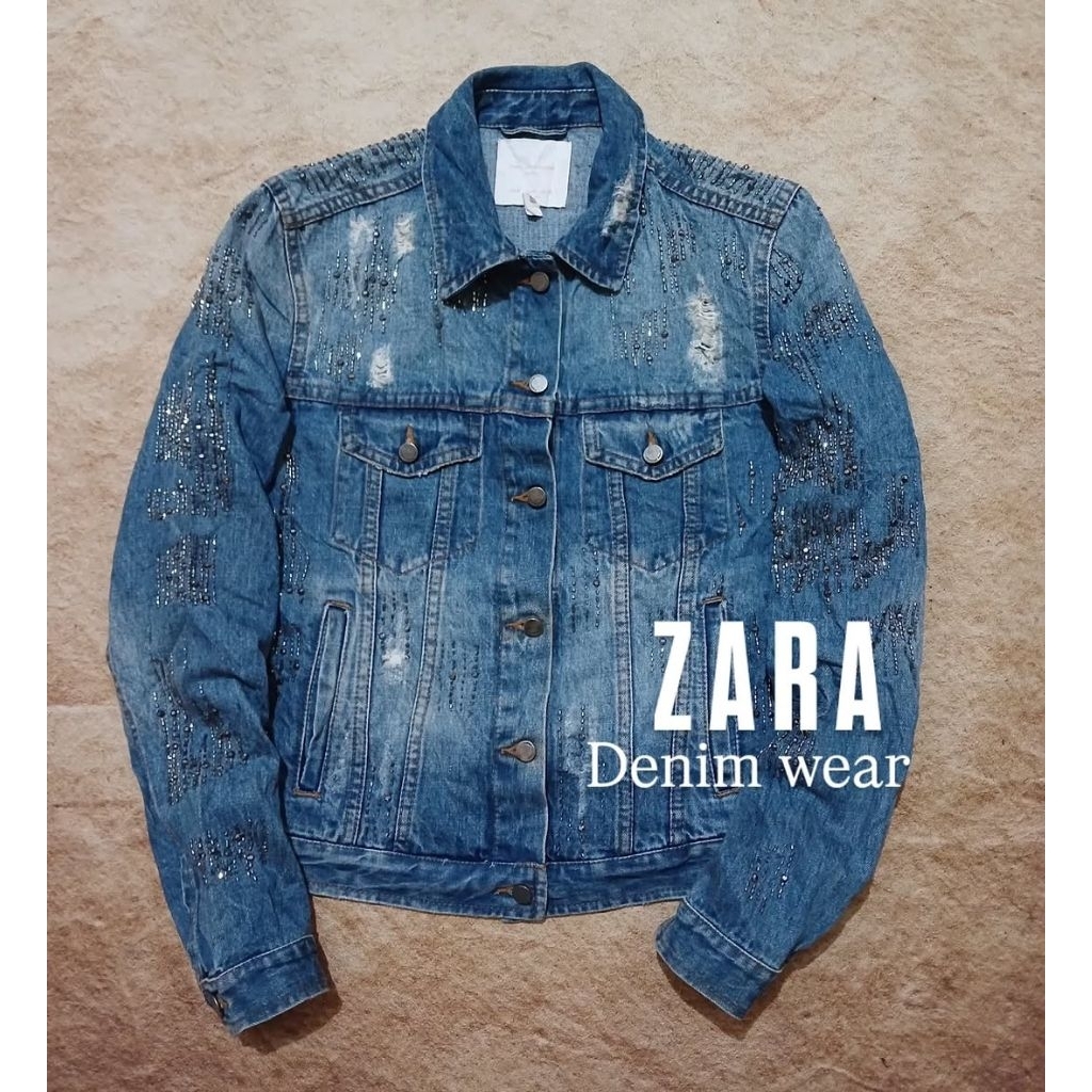 Jaket jeans denim trucker ZARA second/bekas/preloved