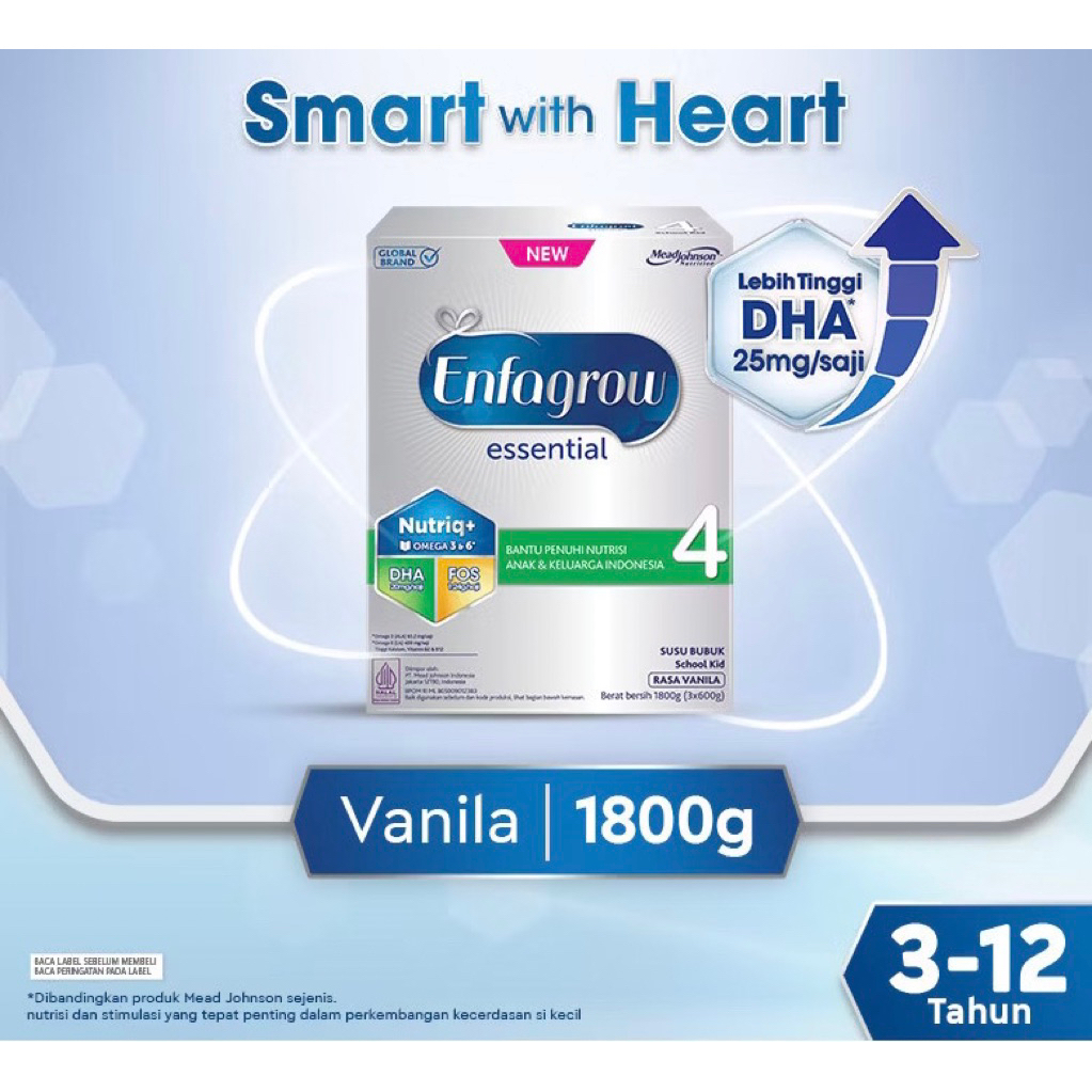 Enfagrow essential 4 vanila 1800gram