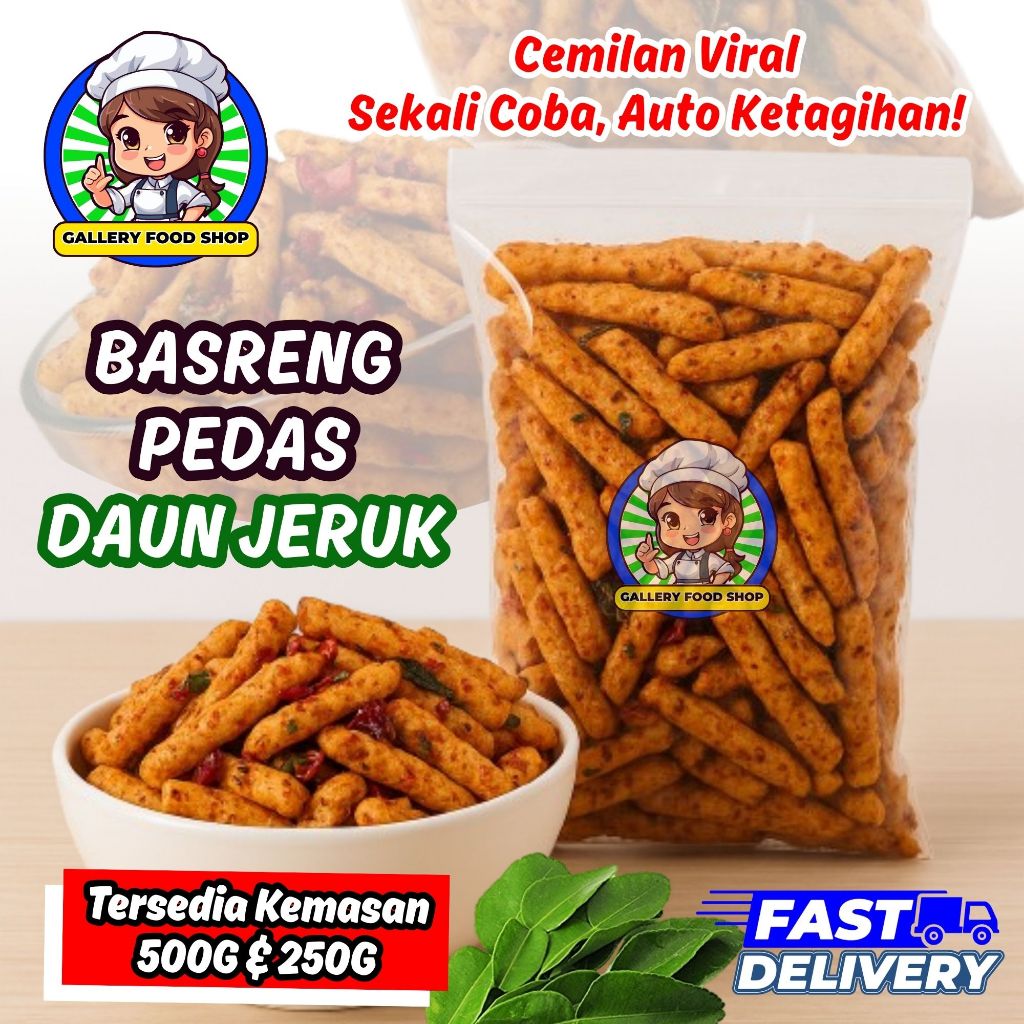 

BASRENG VIRAL BAKSO GORENG PEDES DAUN JERUK | BAKSO GORENG DAUN JERUK 500GR | 1/2KG & 250 GR I 1/4KG