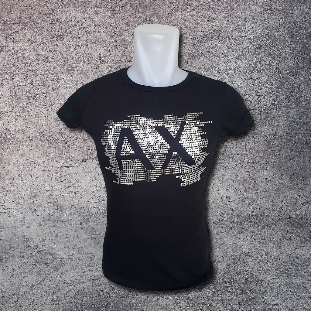 Baju Kaos Wanita / Anak ARMANI EXCHANGE - Size S / Lebar 42 cm - Original - Second
