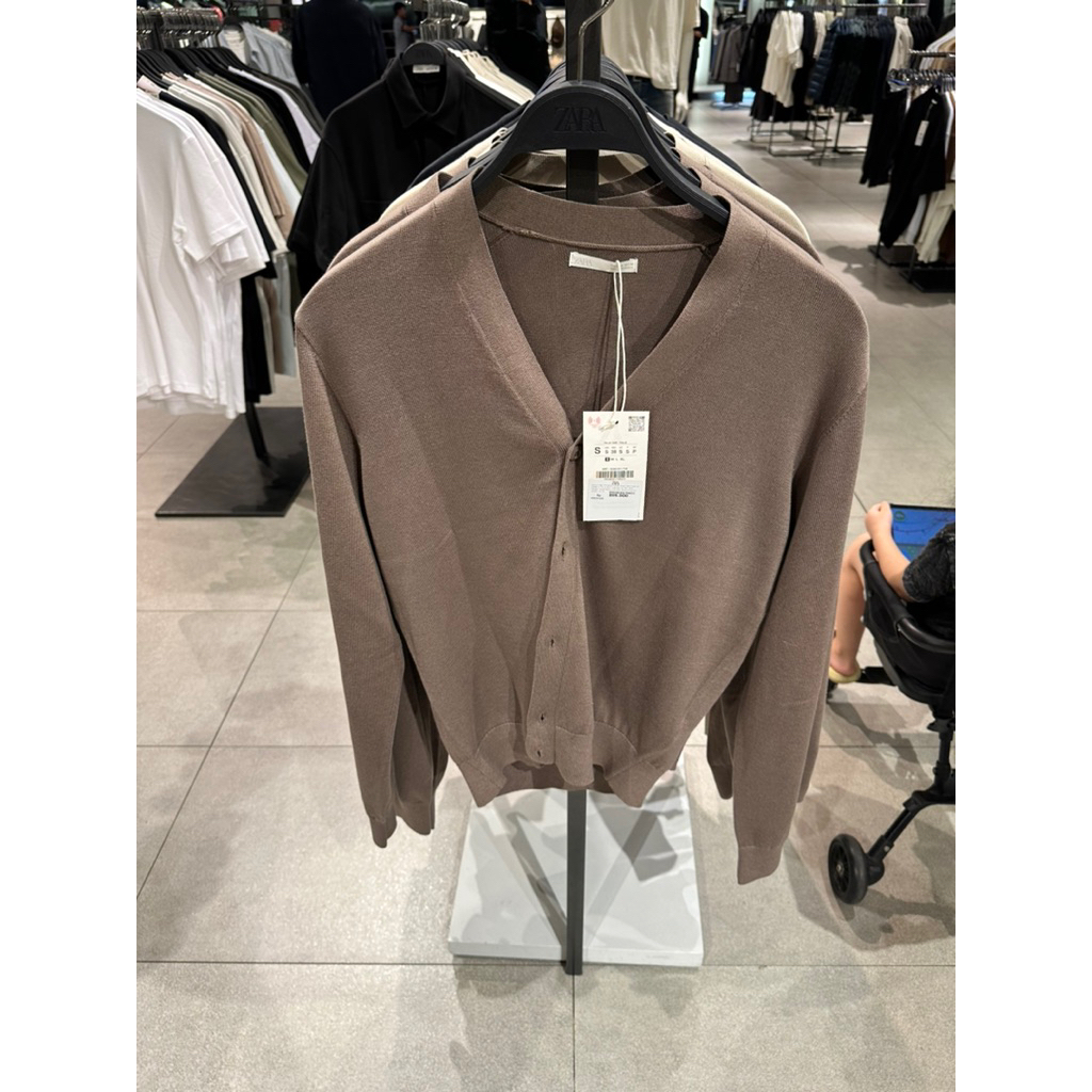 Sweater Cardigan Pria Zara