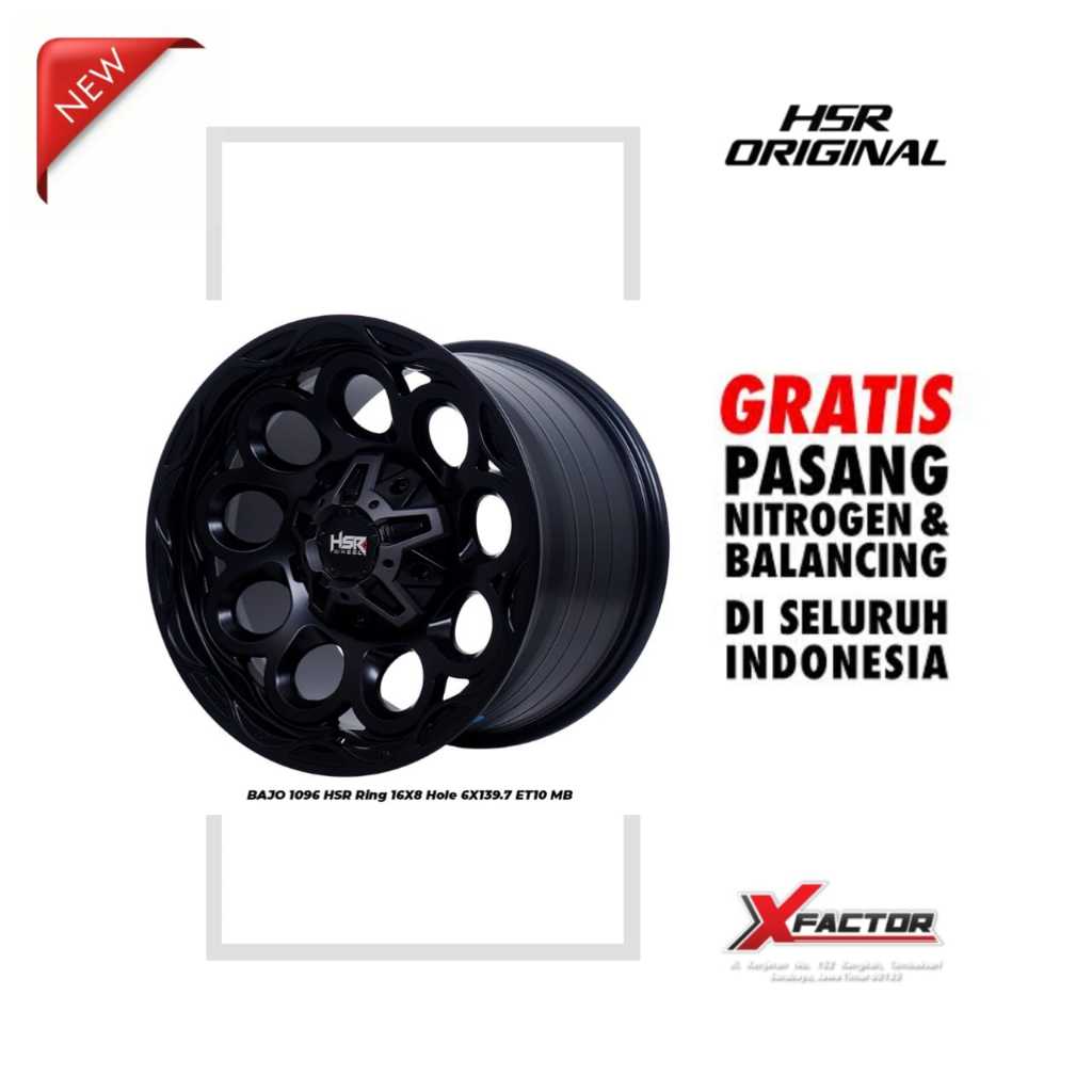VELG MOBIL R16 HSR BAJO HSR R16X8 H 6X139,7 ET10