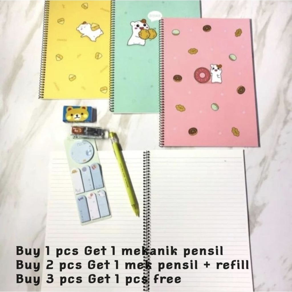 

Buku tulis notebook Ebichu & monster B5 - BIG SALE !!