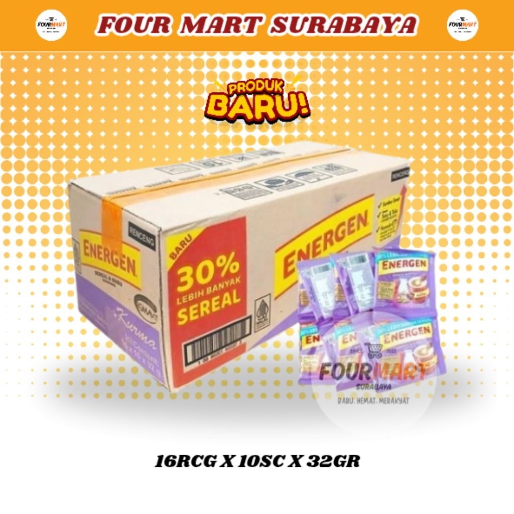 

RENCENG Energen Kurma 30g Minuman Sereal Instant