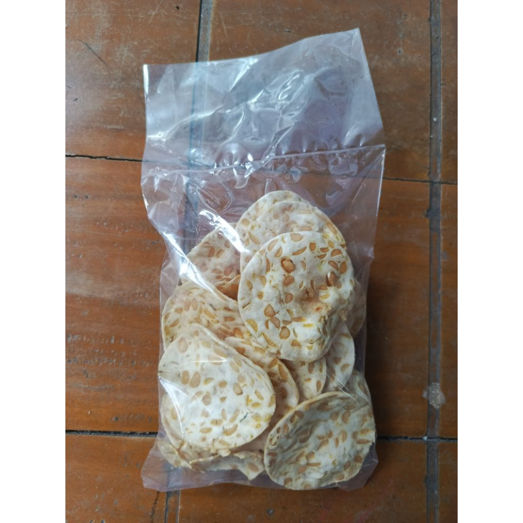 Keripik tempe/keripik tempe 1 kg/keripik tempe remukan/keripik tempe bulat/keripik tempe renyah/keri