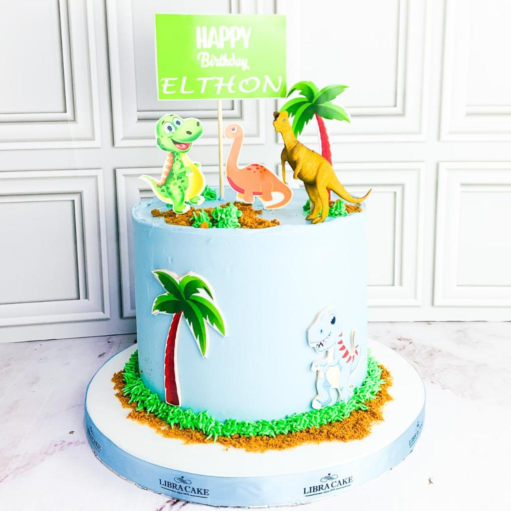 Kue Ulang Tahun/Birthday Cake/Kue Ultah Tema Dino/Kue Ultah Dino/Kue Dinosaurus