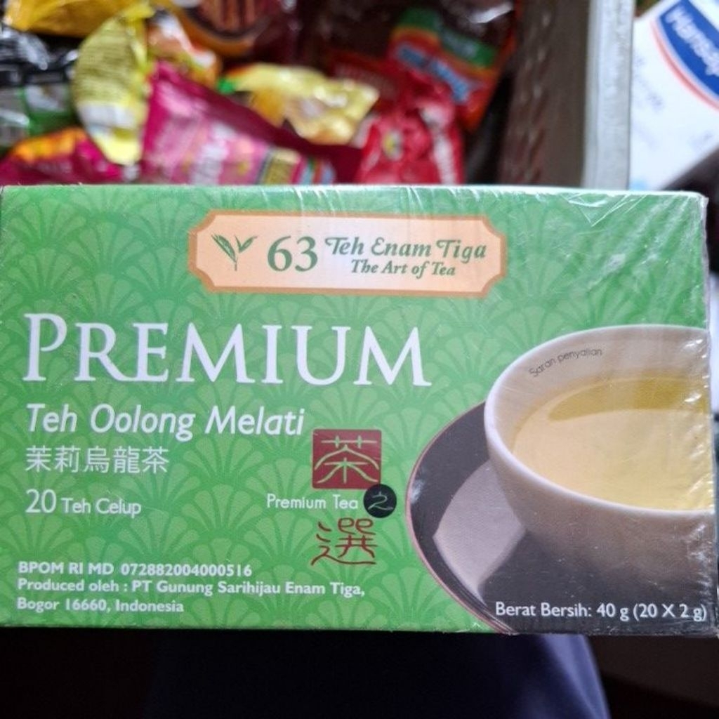 

Teh Premium 63 teh oolong Melati 20 teh celup