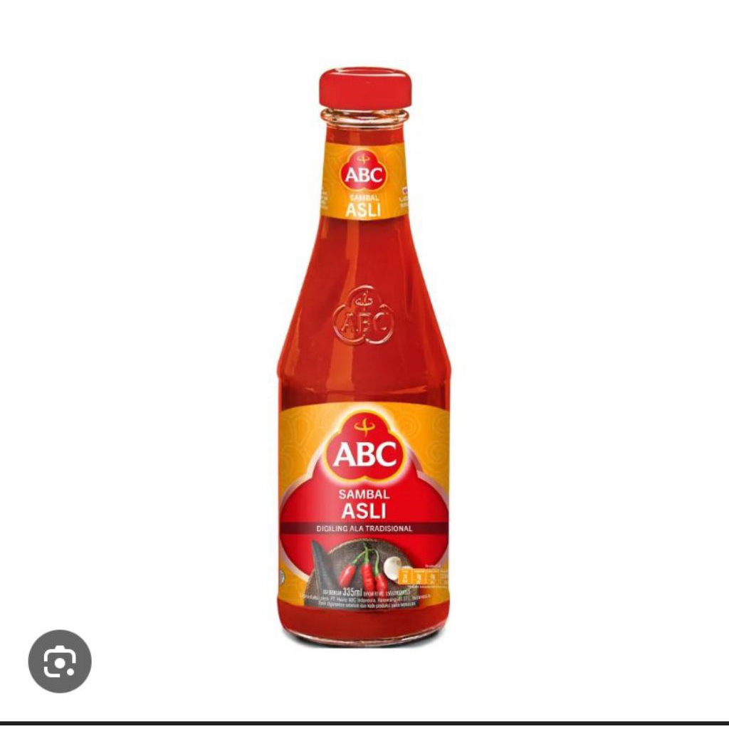 

Saus Sambal Asli ABC Kemasan Botol Kaca 335 mL / Saos Cabe Sambal Asli ABC Kemasan Botol Kaca 335mL