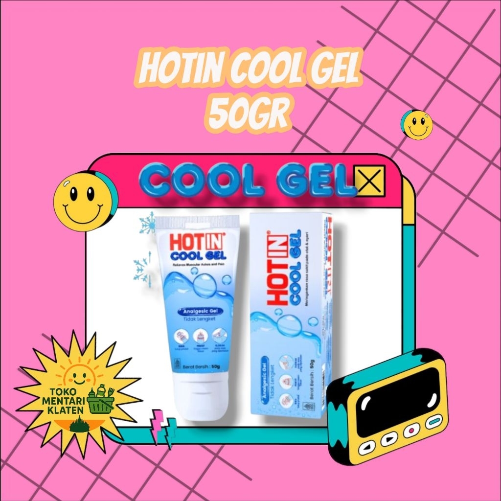 HOT IN Cream Cool Gel 50gr – Krim Pendingin Nyeri Otot & Pegal Linu