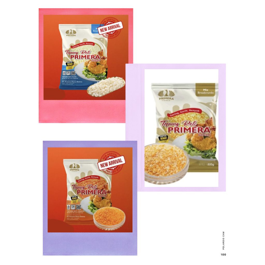 

PRIMERA PANKO TEPUNG ROTI / BREADCRUMBS / TEPUNG PANIR 225Gr