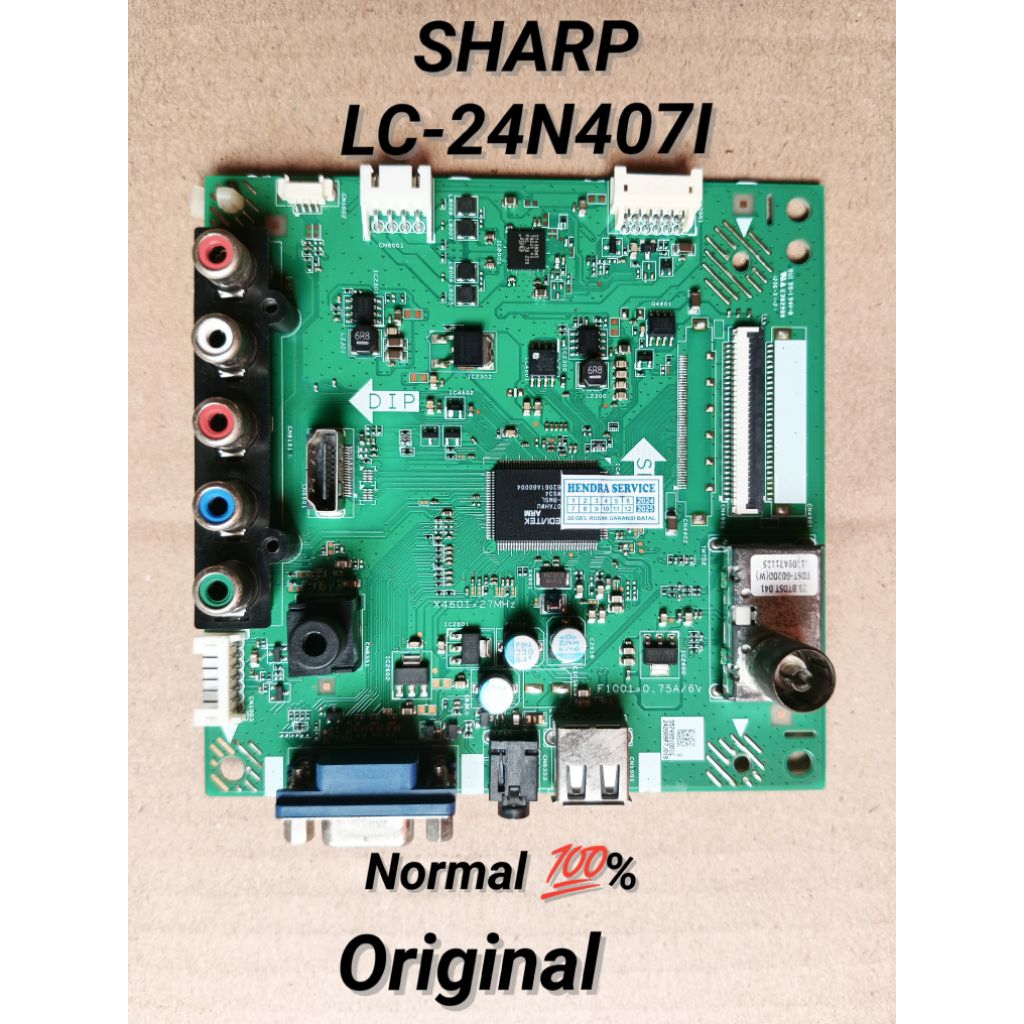 MB TV SHARP LC-24N407I/MAINBOARD TV LED SHARP LC-24N407I