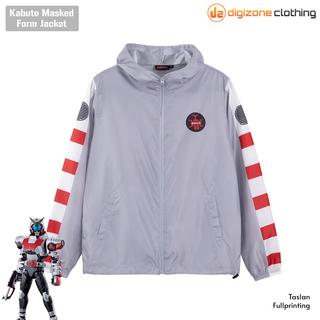 [PRE ORDER] Jaket Kamen Rider Kabuto Masked Form Taslan Fullprinting