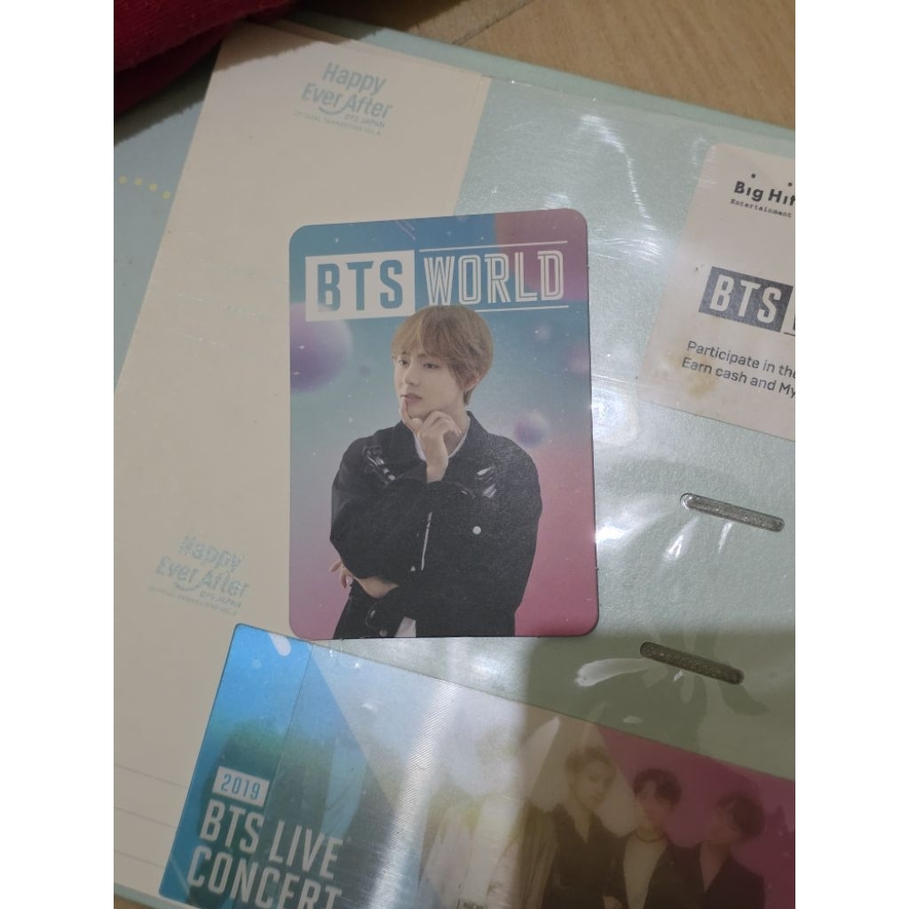 BTS World Name Luggage Tag Photocard PC Taehyung V