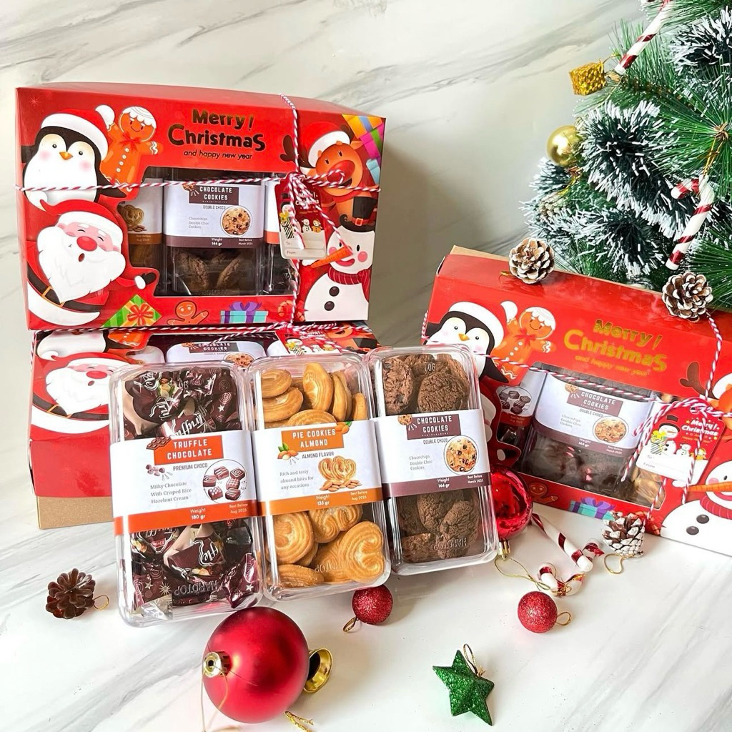 

(Hampers) Gift Natal Merry Christmas Parcel Natal jingel