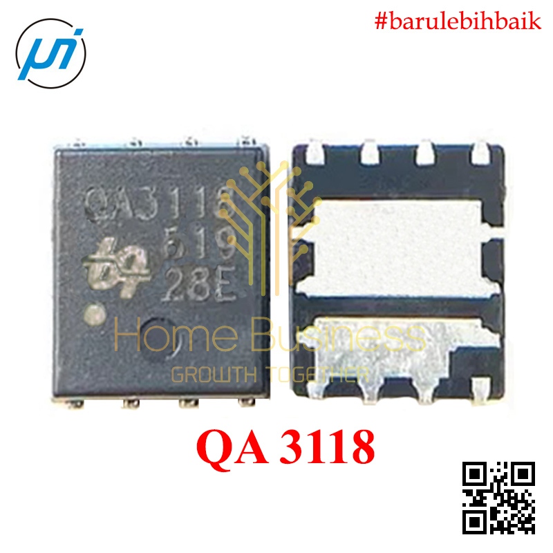 Mosfet QA3118M6N QA3118M QA3118 M QA 3118M QA 3118 M Dual N Channel N-Ch Nch 30V 63A 115A