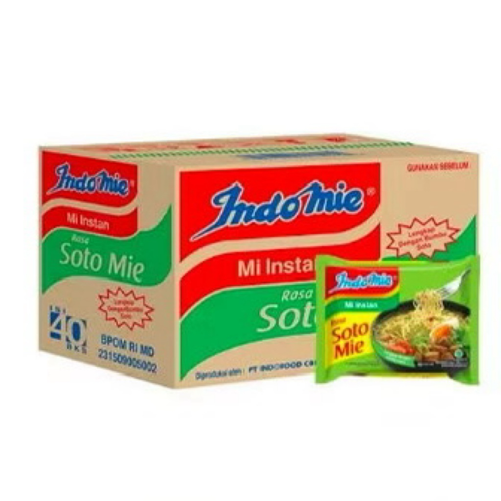 

Indomie soto 1 dus isi 40 pcs