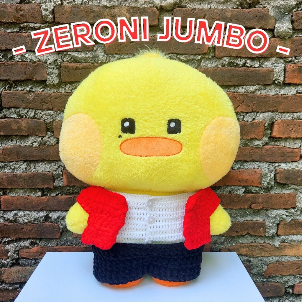 Baju Rajut Boneka Zeroni 40cm Flat Cushion Jumbo / Dress Zerobaseone Doll