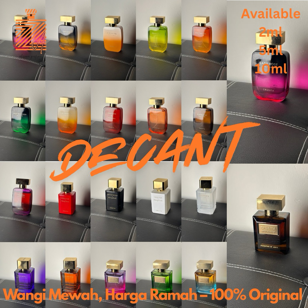 [Decant Original] Crusita Parfum – Lady Rose, Twilight, Iced Thai Tea, Genmaicha, Iced Peach Tea, De
