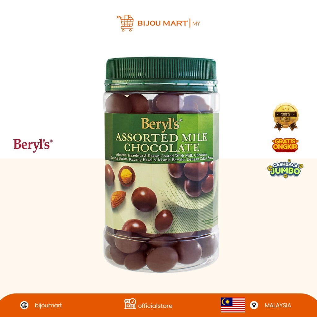 

[ MALAYSIA ORIGINAL ] BERYL’S ASSORTED MILK CHOCOLATE ( 400 gr )