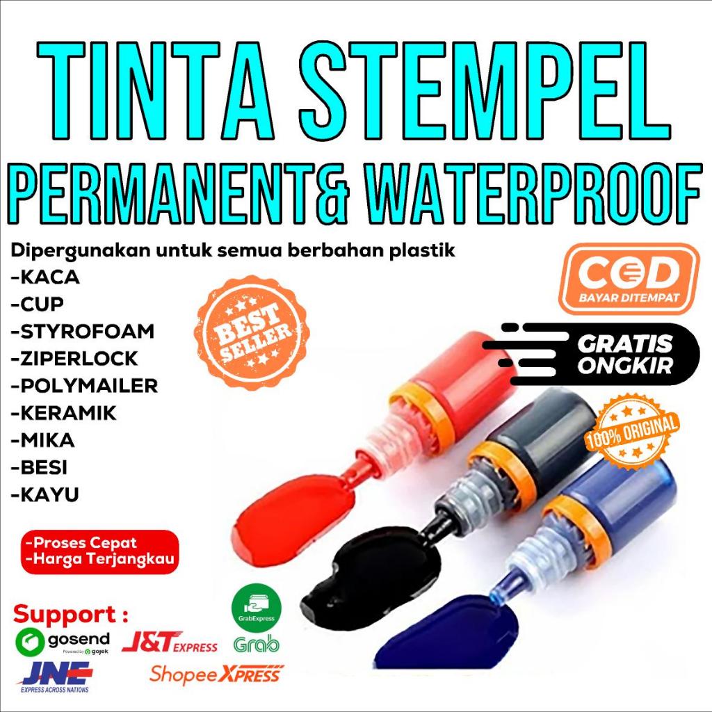 

TINTA STEMPEL permanent & waterproof (5ml/10ml/100ml