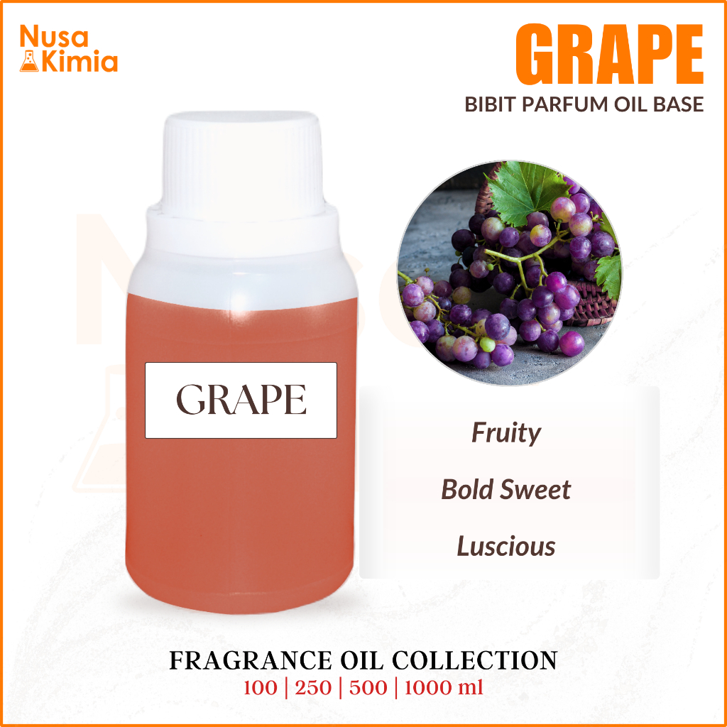 Bibit Parfum Grape - Fragrance Oil untuk Parfum, Candle & Diffuser - Fruity Notes