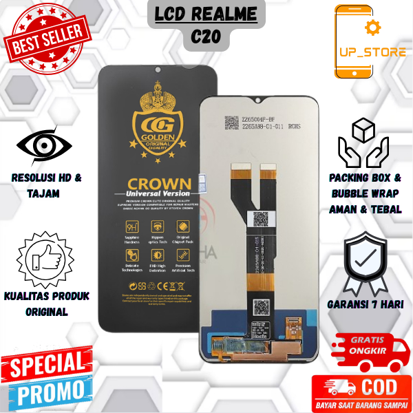 LCD TOUCHSREEN REALM3 C20 - LCD REALM3 C21 - LCD REALM3 C11 2021 - LCD NARZ0 50I COMPLETE ORIGINAL