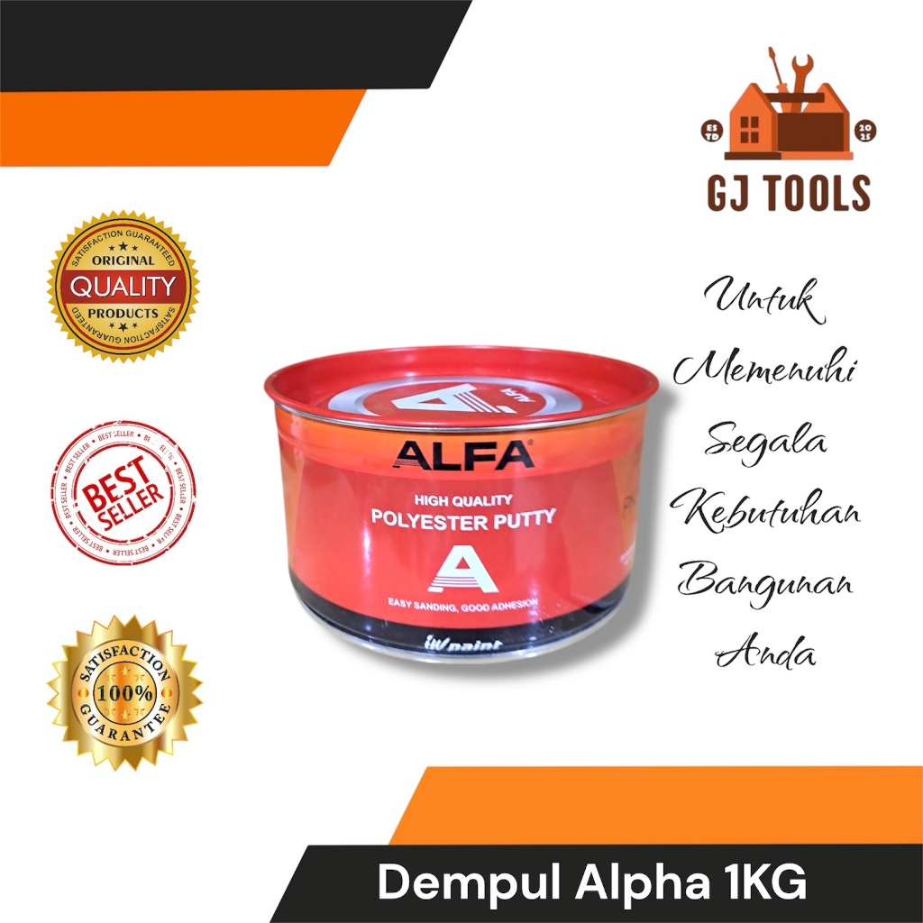 Dempul Alfa / Dempul Mobil 1 KG KUALITAS OKE