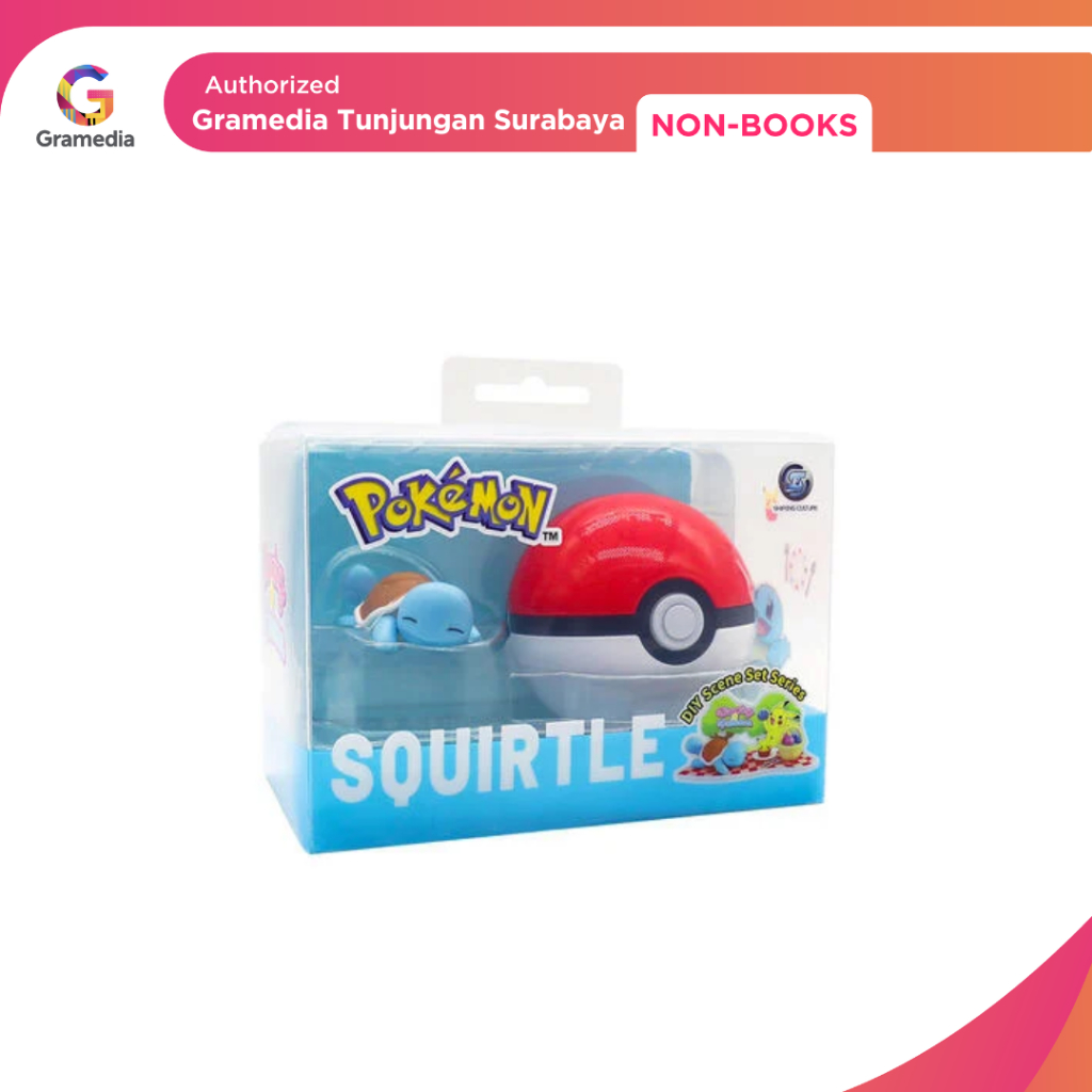 Gramedia Tunjungan : Apolo Pokemon Scenery Set Squirtle