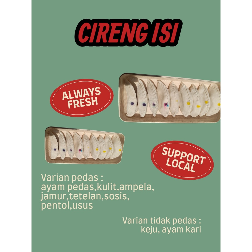 

Cireng Isi 10 varian rasa