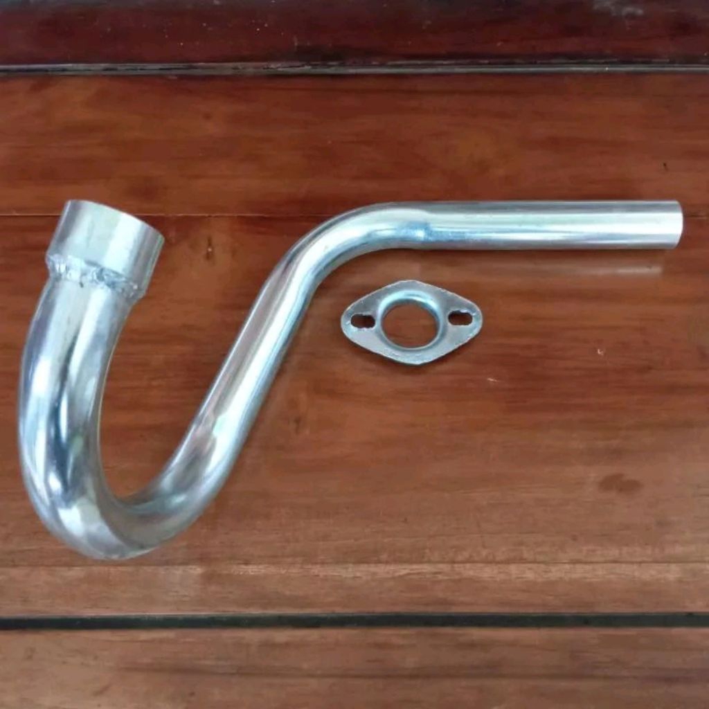 leher knalpot scrambler motor trail motor bebek