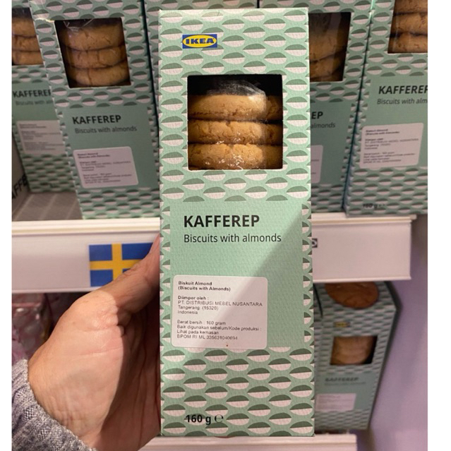 

Biskuit Almond Swedia Kafferep 160 gram