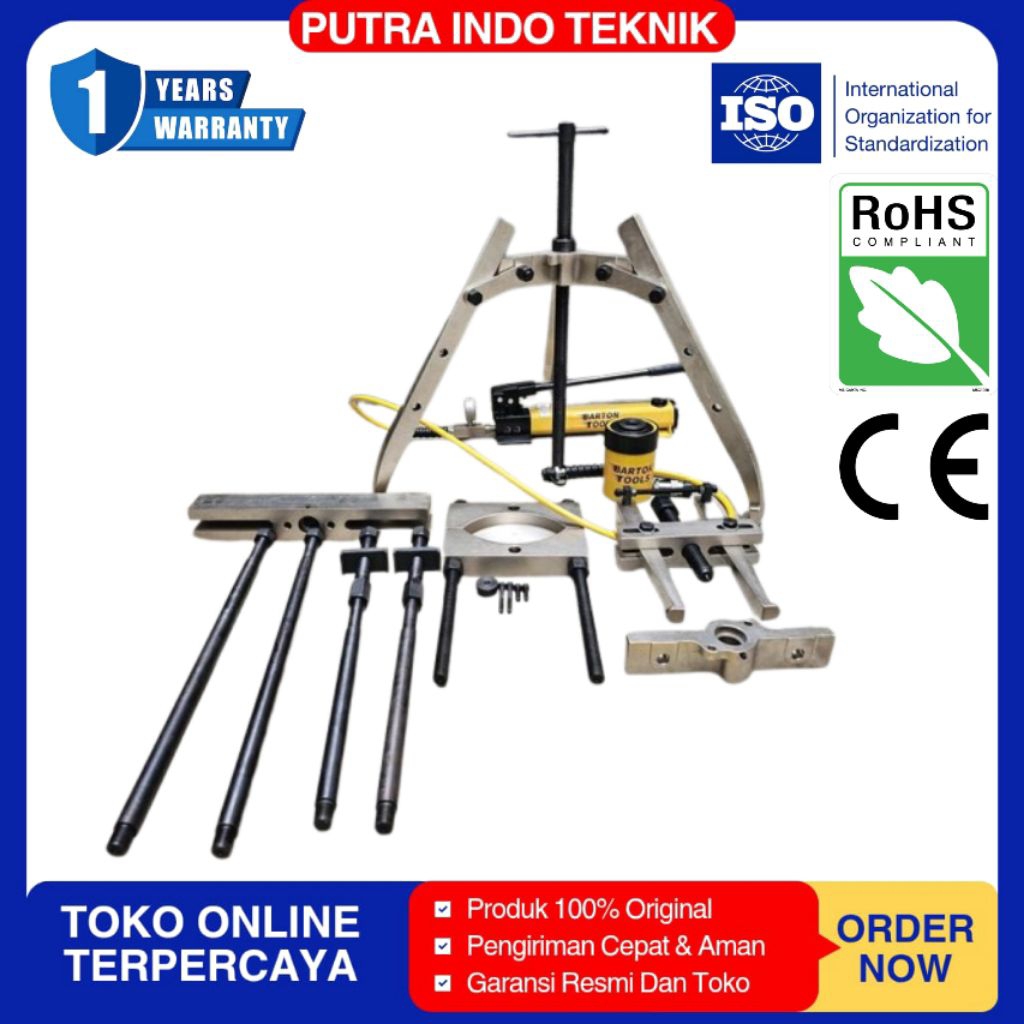 Master Puller Set 30T BHP-3751G BRTON model Enerpac 30 Ton Treker