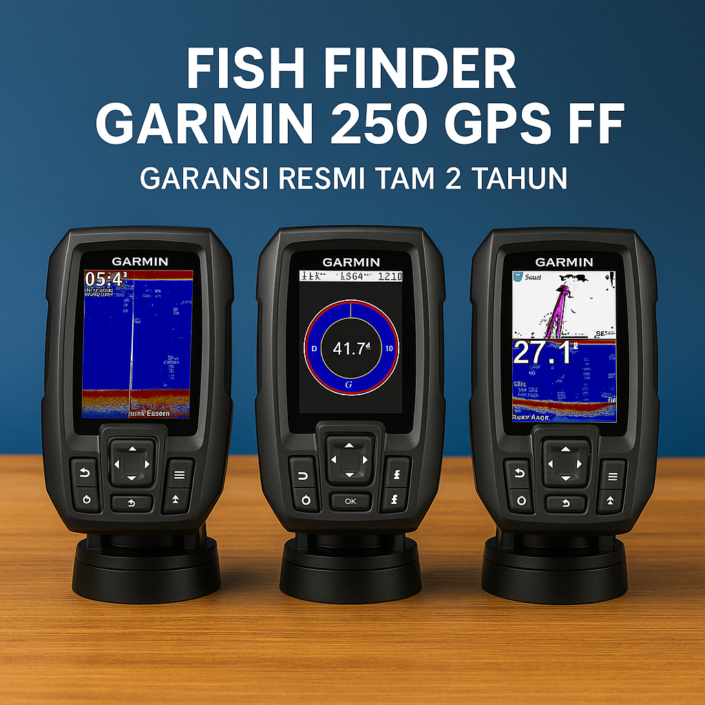 Garmin FF250 FF 250 Fishfinder GPS Garmin 250 APAC CHIRP Pencari Ikan Original Garansi Resmi 2 Tahun