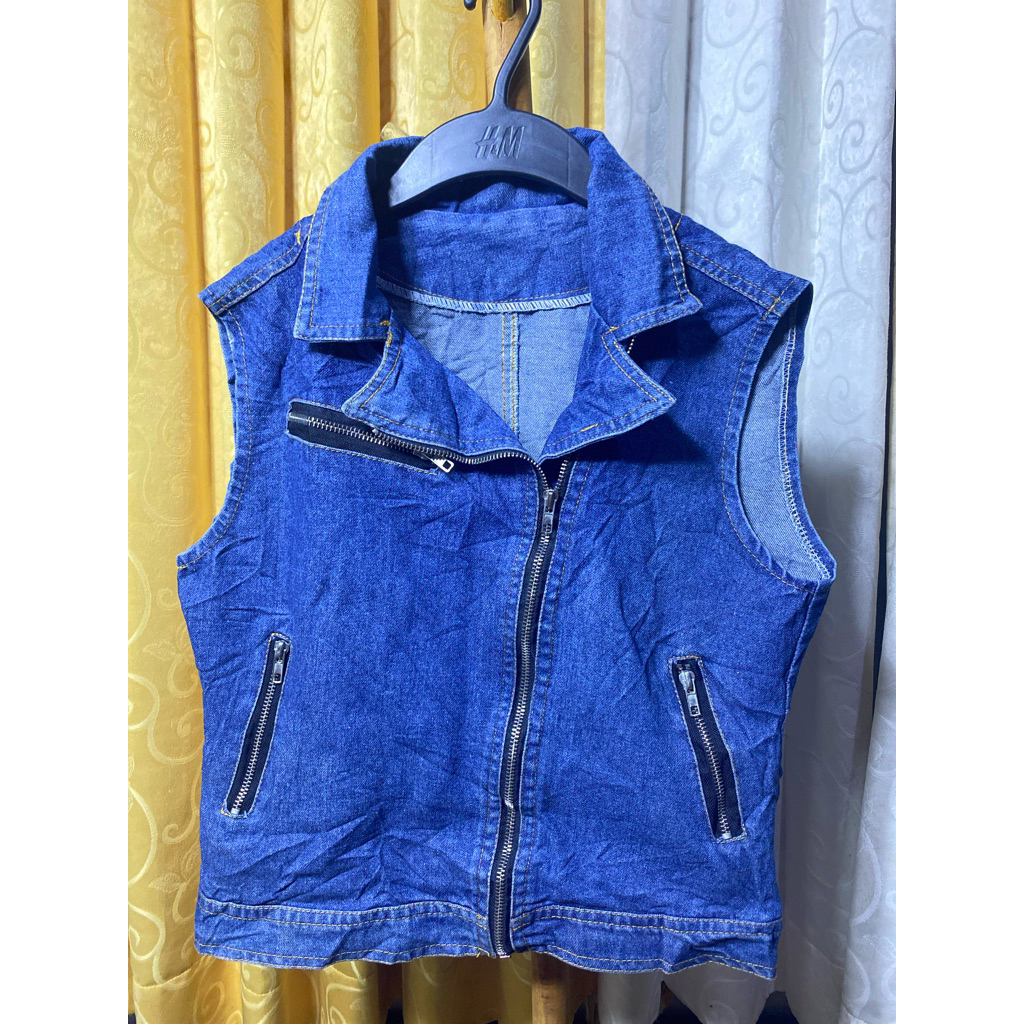vest jeans // rompi jeans denim wanita preloved