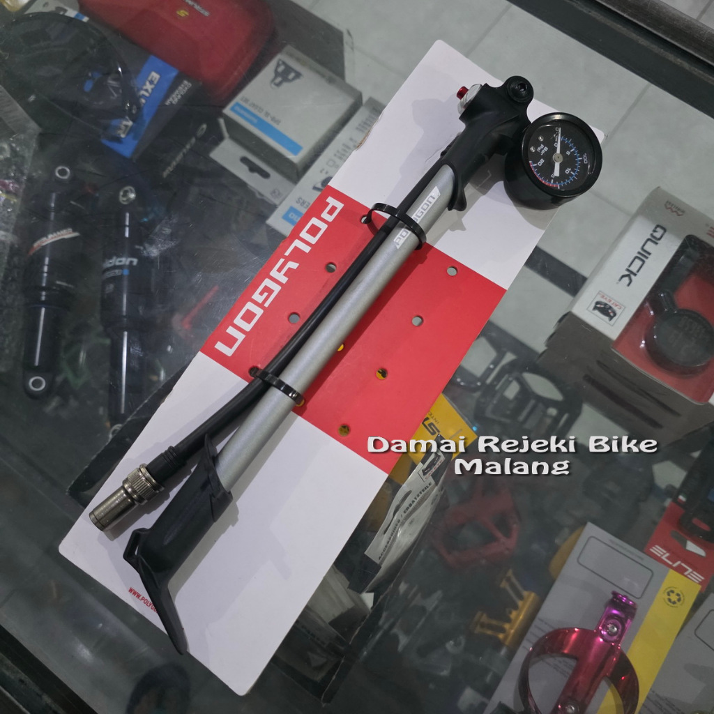Pompa untuk Shock Sepeda - Polygon Shock Pump PS-02 300psi Black