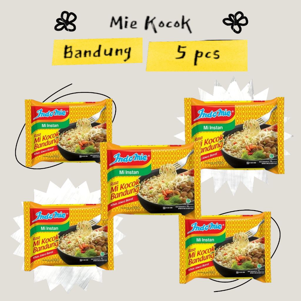 

PROMO INDOMIE KUAH Rasa Mie Kocok Bandung PER 5 PCS Murah