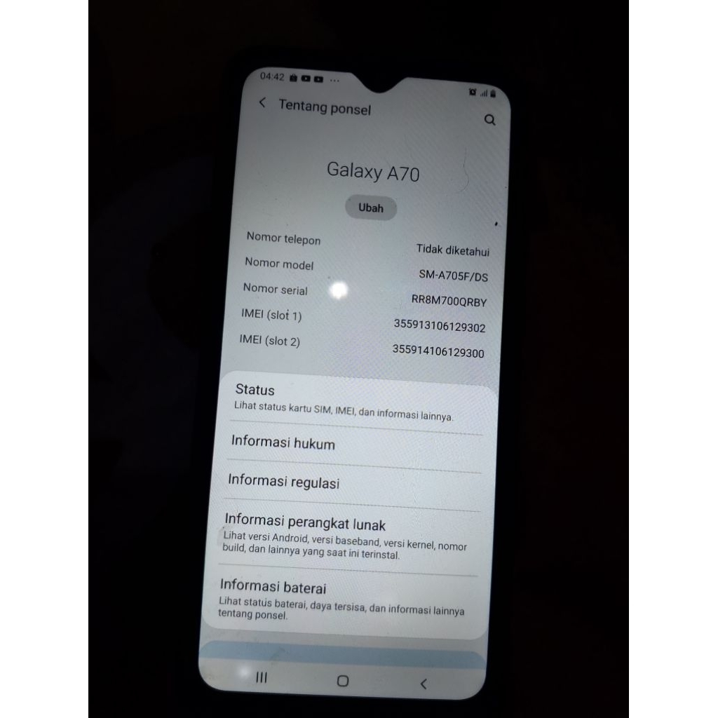 Hp Samsung A70 (second)