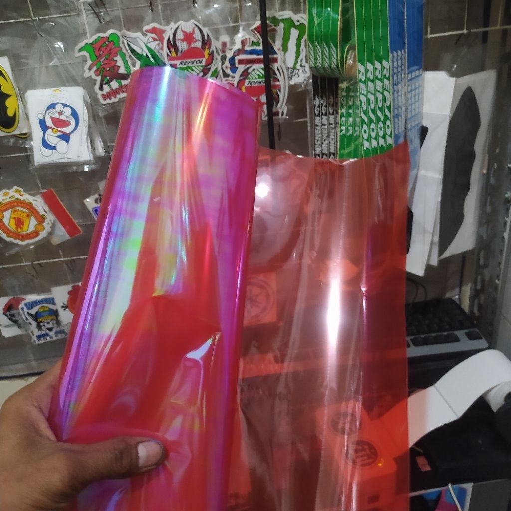 Skotlet Pelangi Transparan untuk Lampu Mobil/Motor