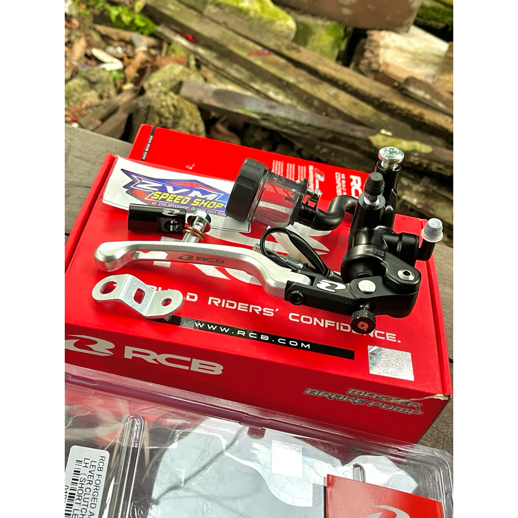 Master Rem Kanan RCB S1 Facelift Tuas Silver Original Tabung Pisah