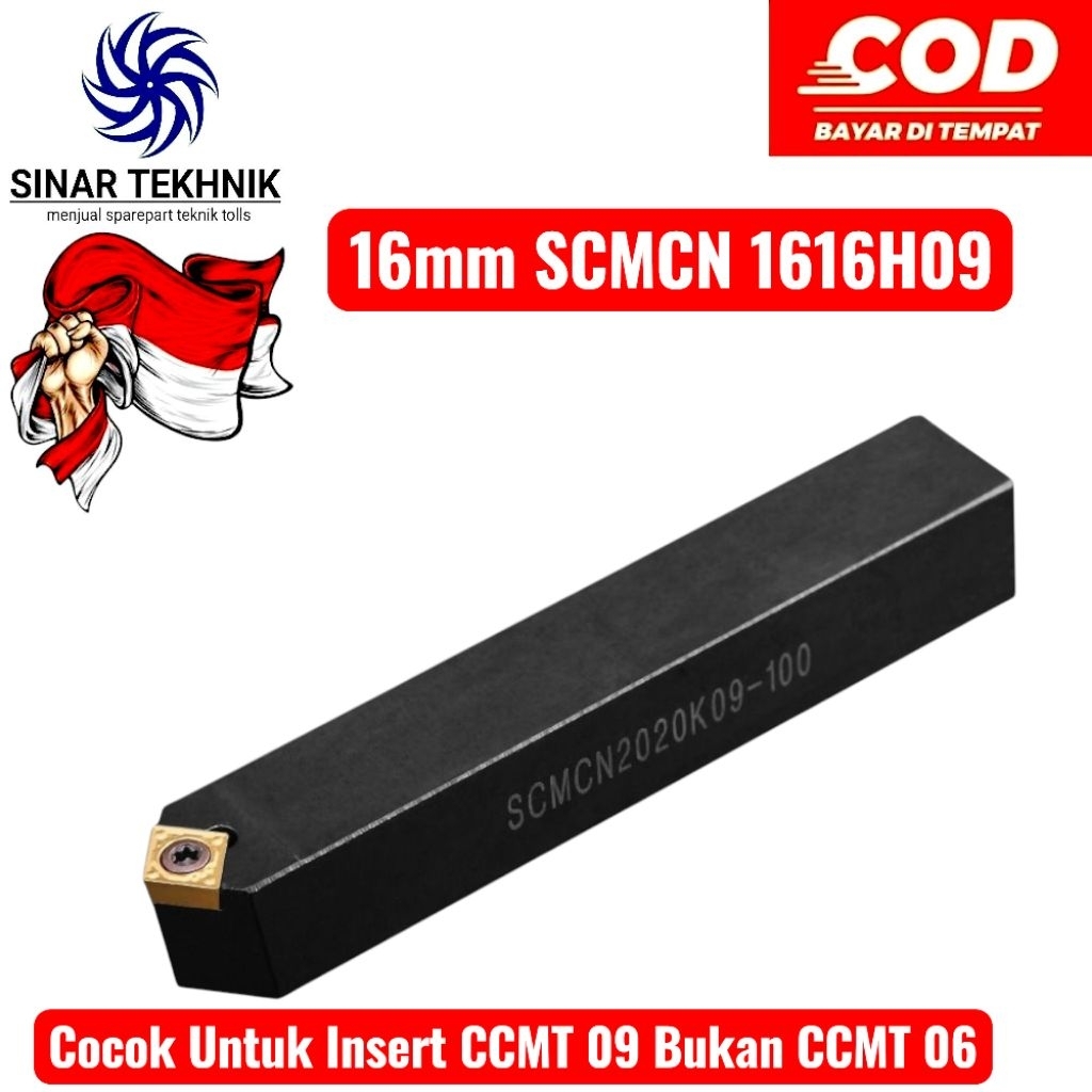 Holder Bubut Luar SCMCN 09 Untuk Insert CCMT 09 Holder Pahat Bubut CNC Boring Bar