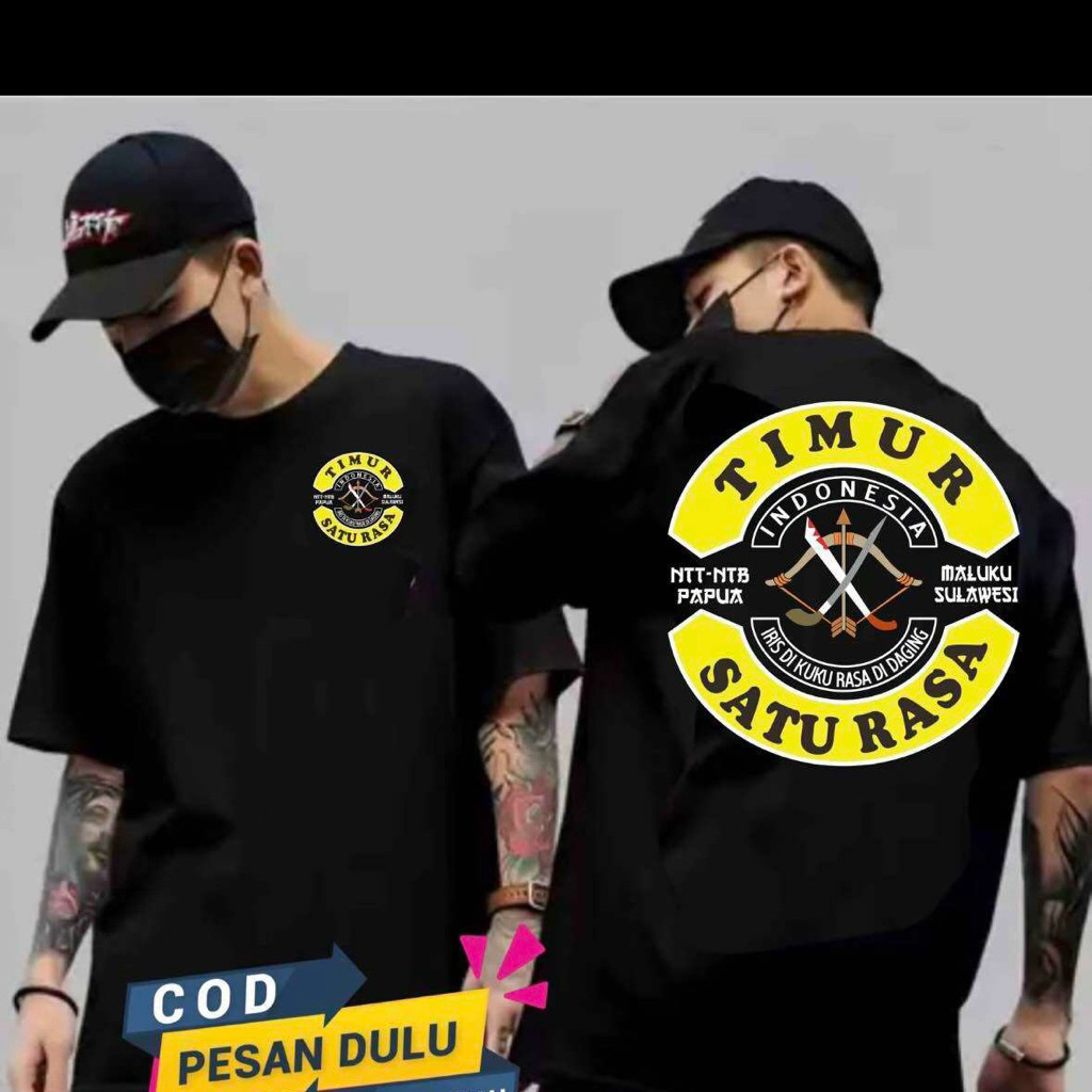 Baju Kaos Timur Indonesia Satu Rasa Tshirt Premium