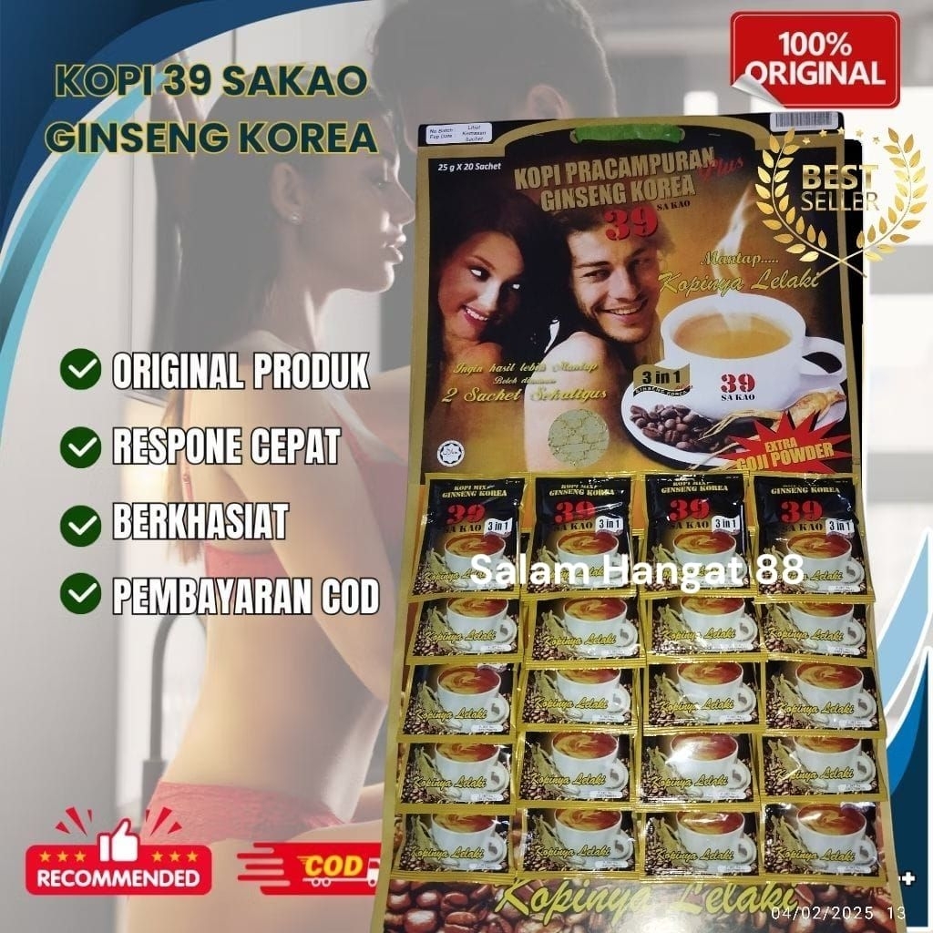 

KOPI 39 SAKAO GINSENG KOREA ORIGINAL