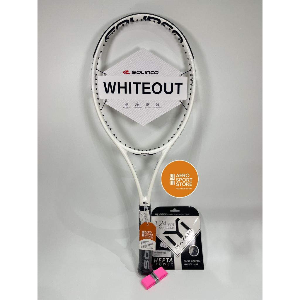 [ RAKET TENIS SOLINCO WHITEOUT SERIES + BONUS ]