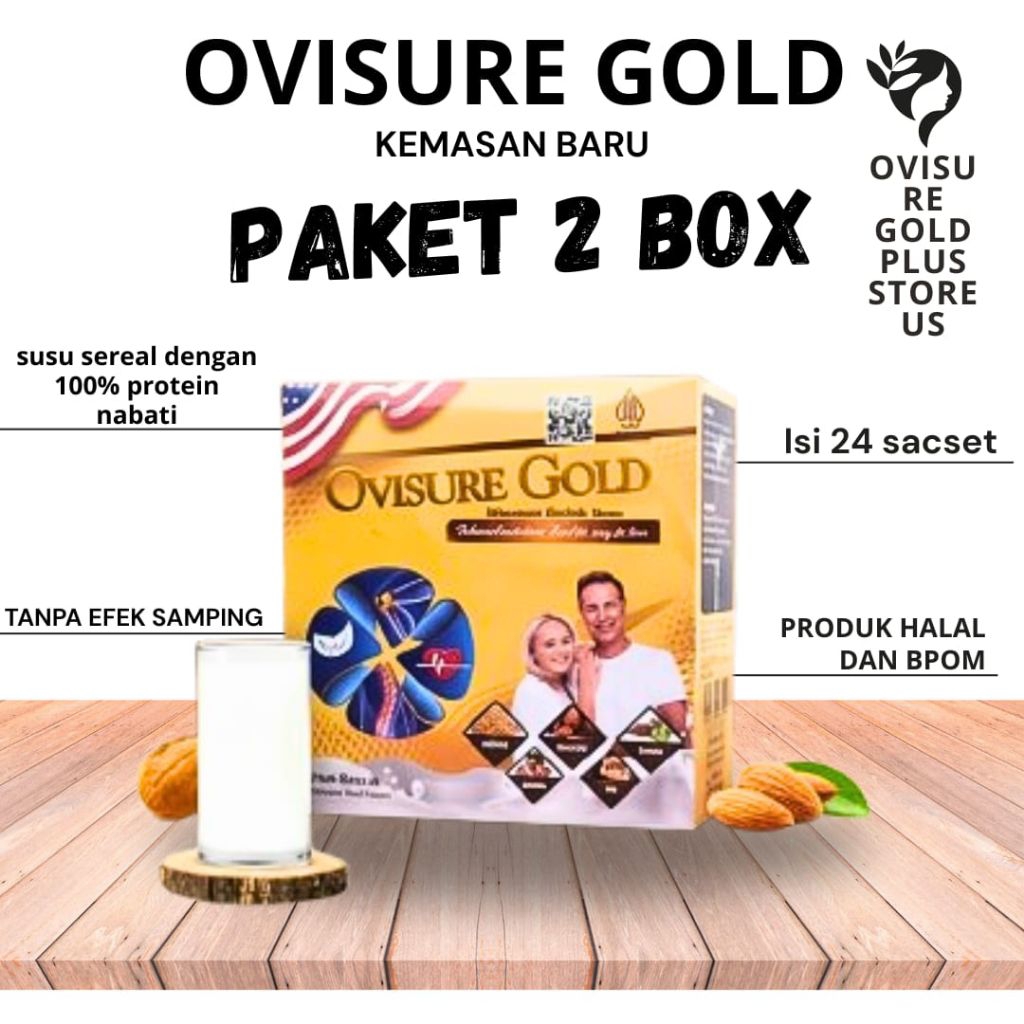 

2-BOX OVISURE GOLD MILK SUSU OBAT TULANG DAN SENDI YANG SEHAT BPOM IMPOR USA