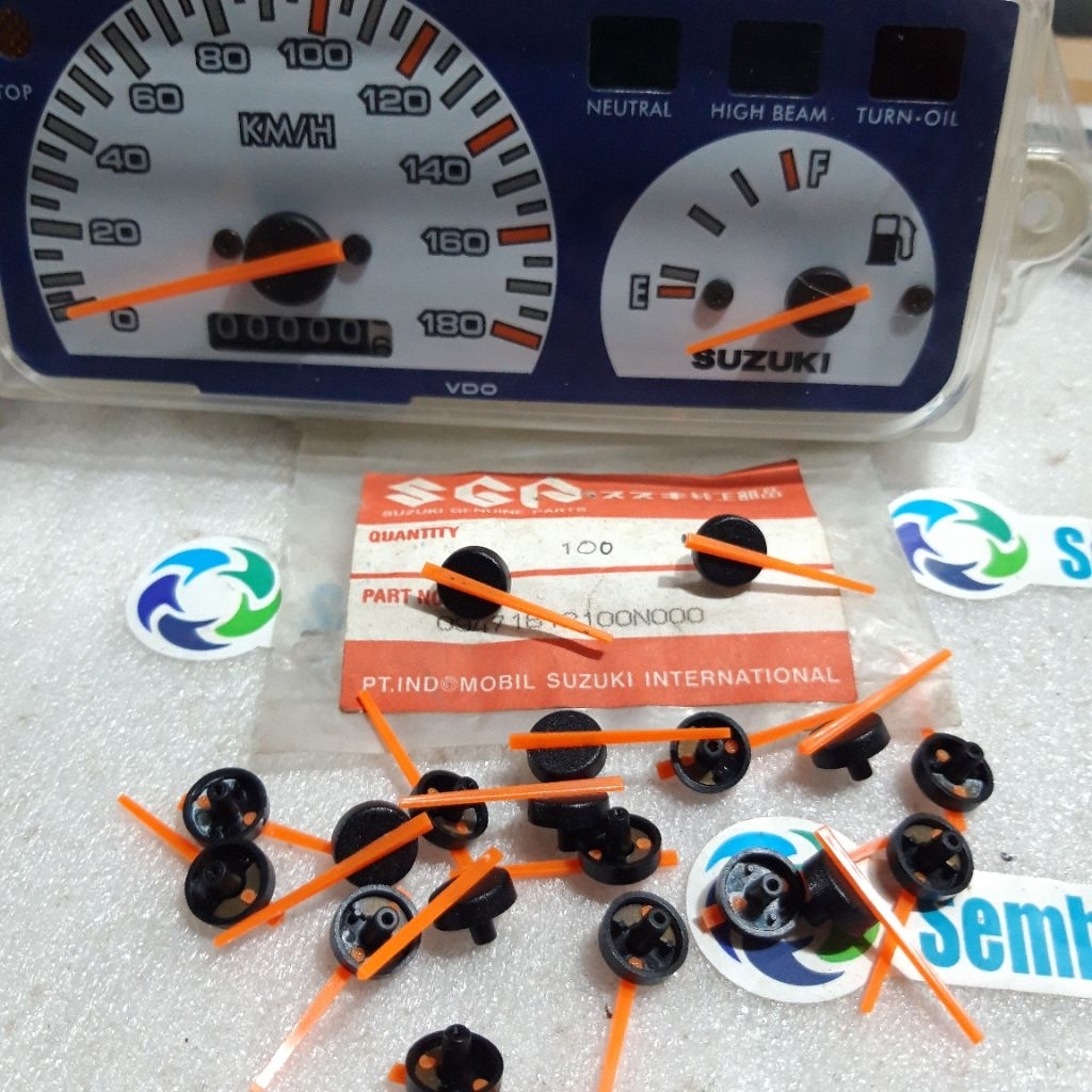 NOS jarum amper bensin minyak spedometer satria 2 tak lumba original 1 pcs