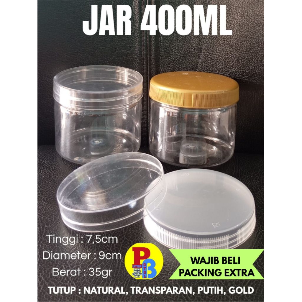 TOPLES JAR 400ML / TOPLES TABUNG 400ML / TOPLES PLASTIK 400ML