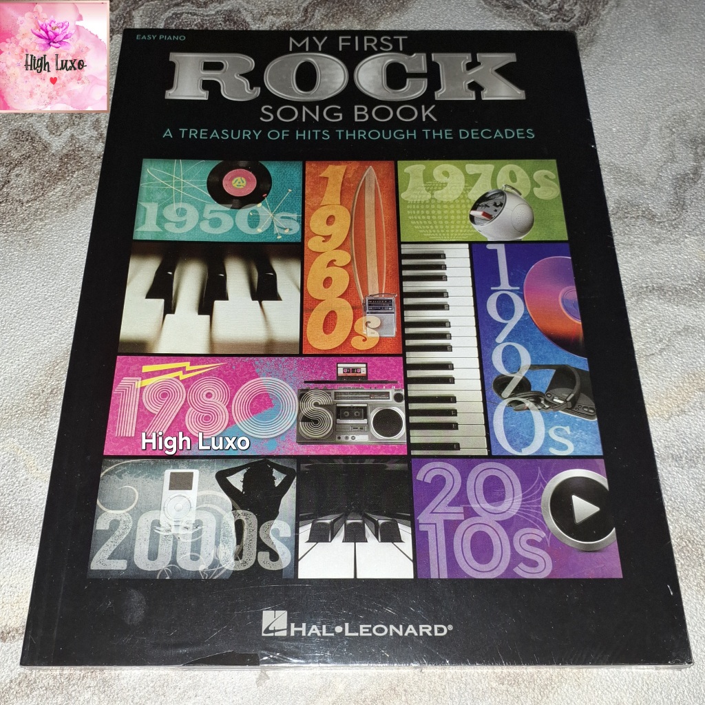 Buku Easy Piano My First Rock Song Book A Treasury Of Hits Through The Decades Music Musik English I