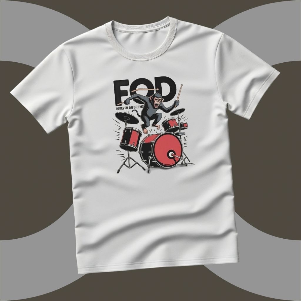 KAOS DRUM ORIGINAL FOD Clothing XZ 016 || Kaos Drummer || Baju Drum || Baju Drummer || Kaos Band || 