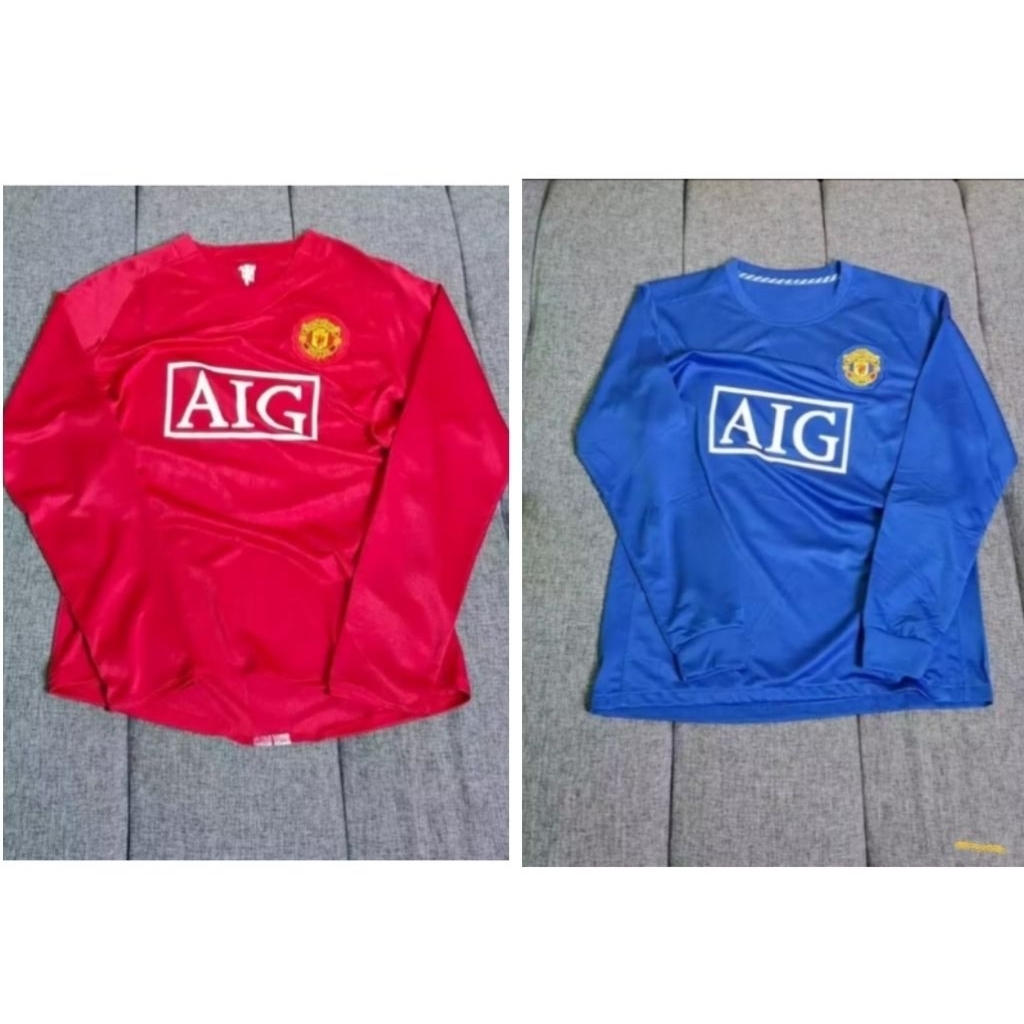 Jersey Kaos Baju Sepak Bola MU Man Mancester Manchester United Home Away 3rd Third Retro Classic Jad